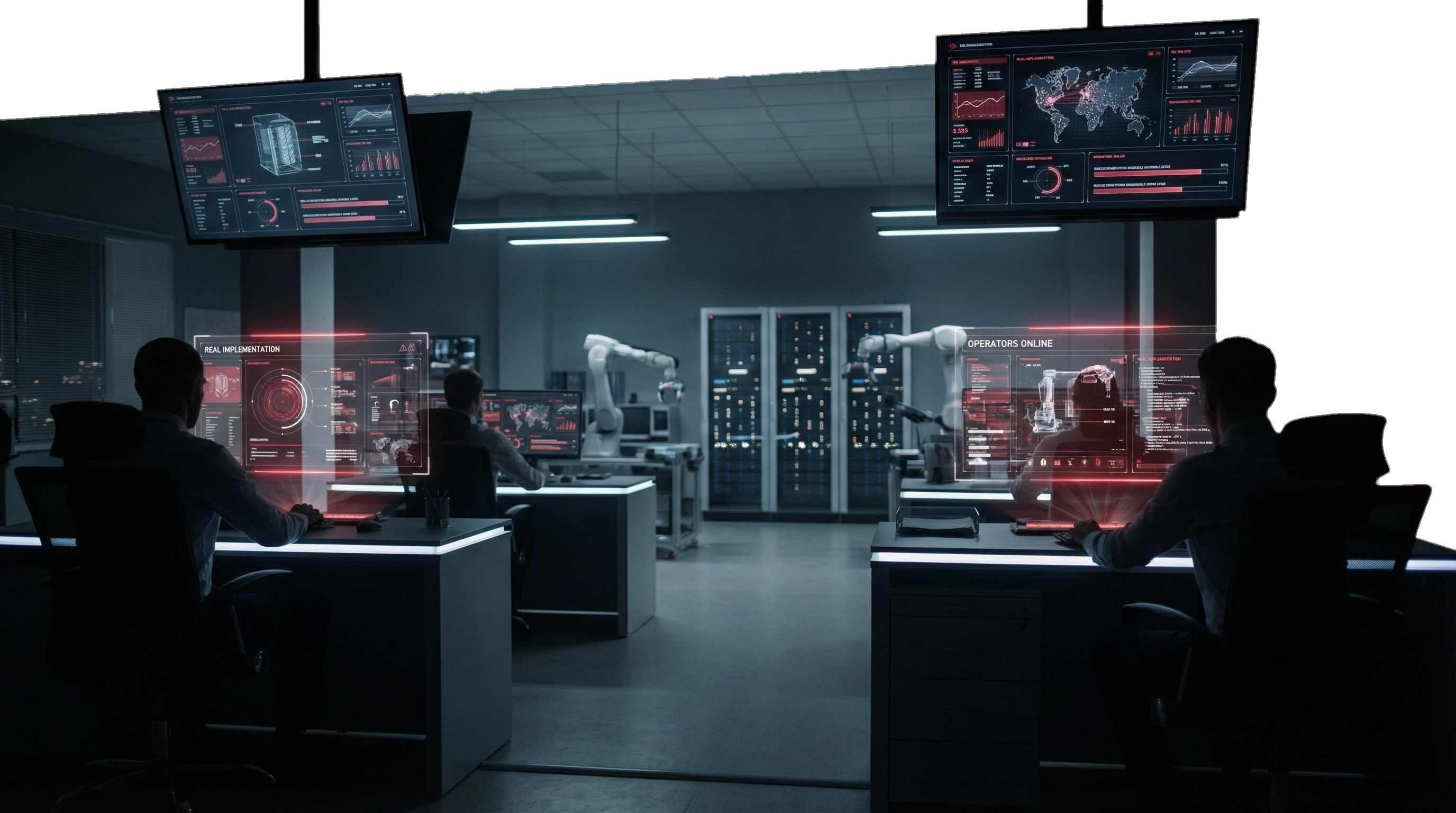 Team working with AI